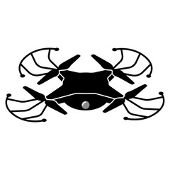Drone toy silhouette icon