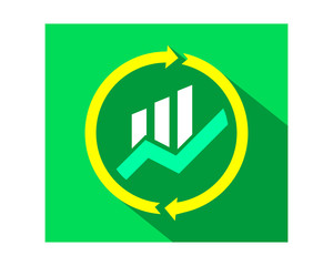 chart graph business company office corporate image vector icon logo