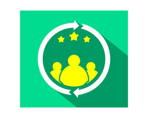 figure star business company office corporate image vector icon logo