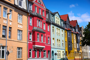 Obraz premium Nordhausen downtown facades Thuringia Germany