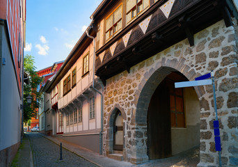 Nordhausen street in Harz Thuringia