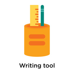 Writing tool icon isolated on white background