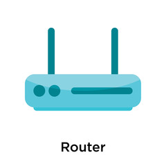 Router icon isolated on white background