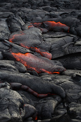 Hot lava on the Big Island of Hawaii