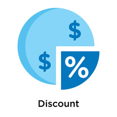 Discount icon isolated on white background