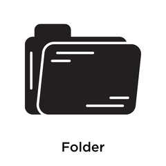 Folder icon isolated on white background