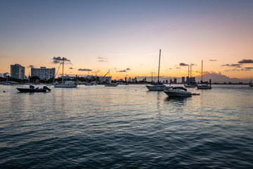Sunset from the Maurice Gibb Memorial Park