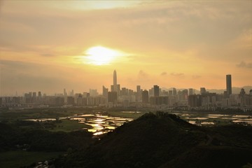 Silhouette of Shenzhen’s Skyline