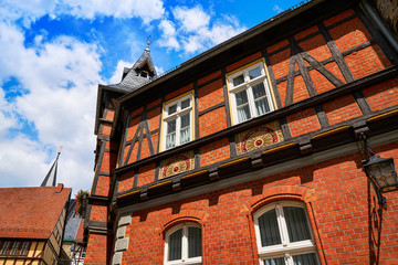 Stolberg facades in Harz mountains Germany