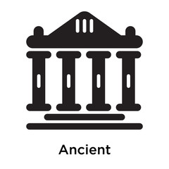 Ancient icon isolated on white background
