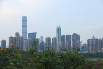 Fototapeta na wymiar The Skyline of Shenzhen, China