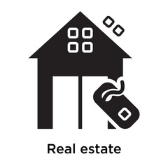 Real estate icon isolated on white background