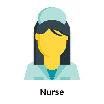 Nurse icon isolated on white background