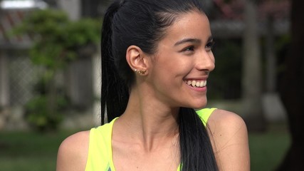 Teen Female Having Fun