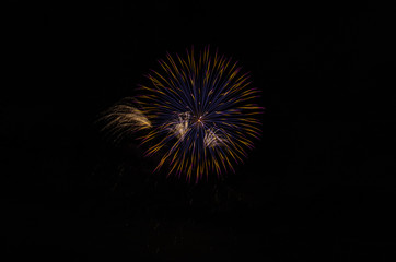 Fototapeta premium Closeup of isolated fireworks for compositing