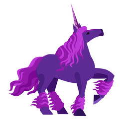 purple beautiful unicorn