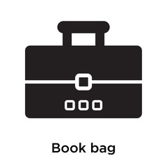 Book bag icon isolated on white background