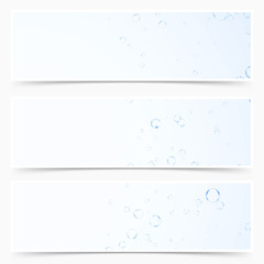 Underwater refreshing gas air bubbles pattern header collection
