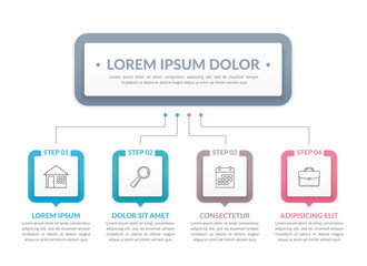Infographic Template with 4 Steps