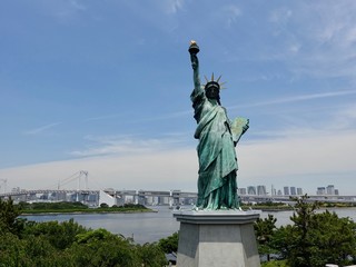 お台場海浜公園の自由の女神像
