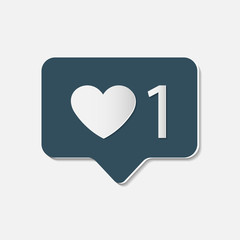 symbol like icon,follower,design elements.vector illustrator