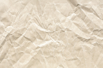 Fototapeta premium Crumpled old brown paper texture
