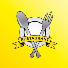 cutlery restaurant logo design