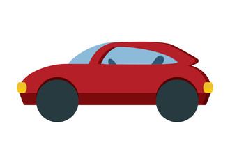 sport car icon over white background, vector illustration