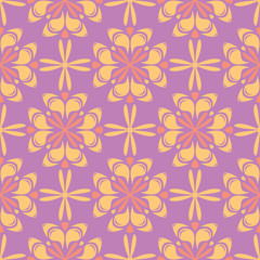 Floral seamless pattern. Colored background
