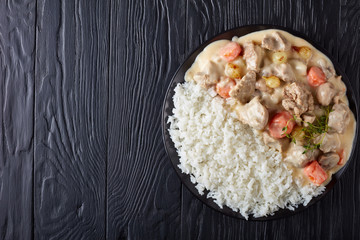 blanquette de veau with white rice