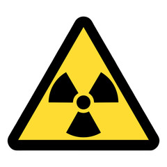 Fototapeta premium Standard Pictogam of Ionizing radiation Symbol, Warning sign of Globally Harmonized System (GHS)