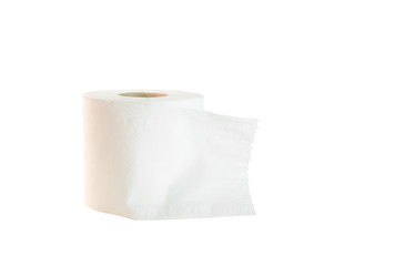 Tissue rolls were placed on a white background.