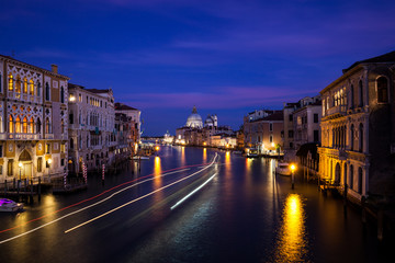 Grand Canal and Basilica Santa Maria della Salute panorama