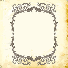 Vector baroque of vintage elements for design. 