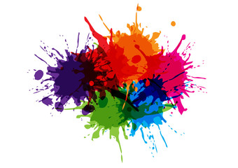 abstract splatter color design background. illustration vector design