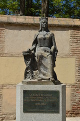Statue Dedicated To Queen Isabel La Catolica On The Fifth Centenary Of Her Death In Front Of The...