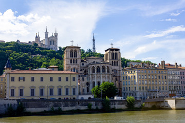 Fototapeta premium Lyon cathedrale and basilic