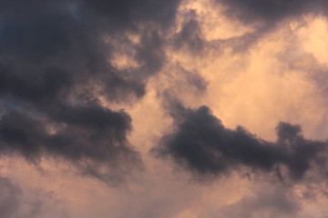 dark clouds in the sky