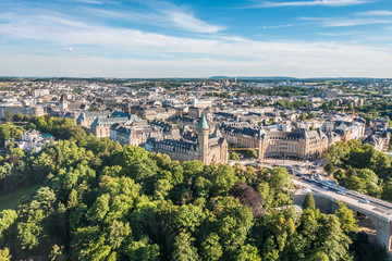 Fototapeta premium Sunny day in Luxembourg city