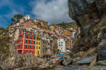 Riomagiorre town in Cinque Terre Italy