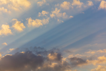 Obraz premium Clouds before the rain as a background