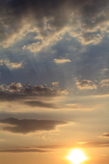 Clouds before the rain as a background