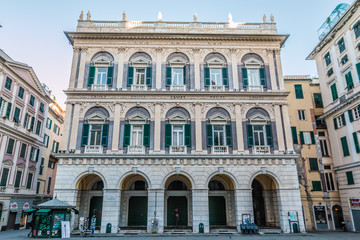 Fototapeta na wymiar Old building in Genoa