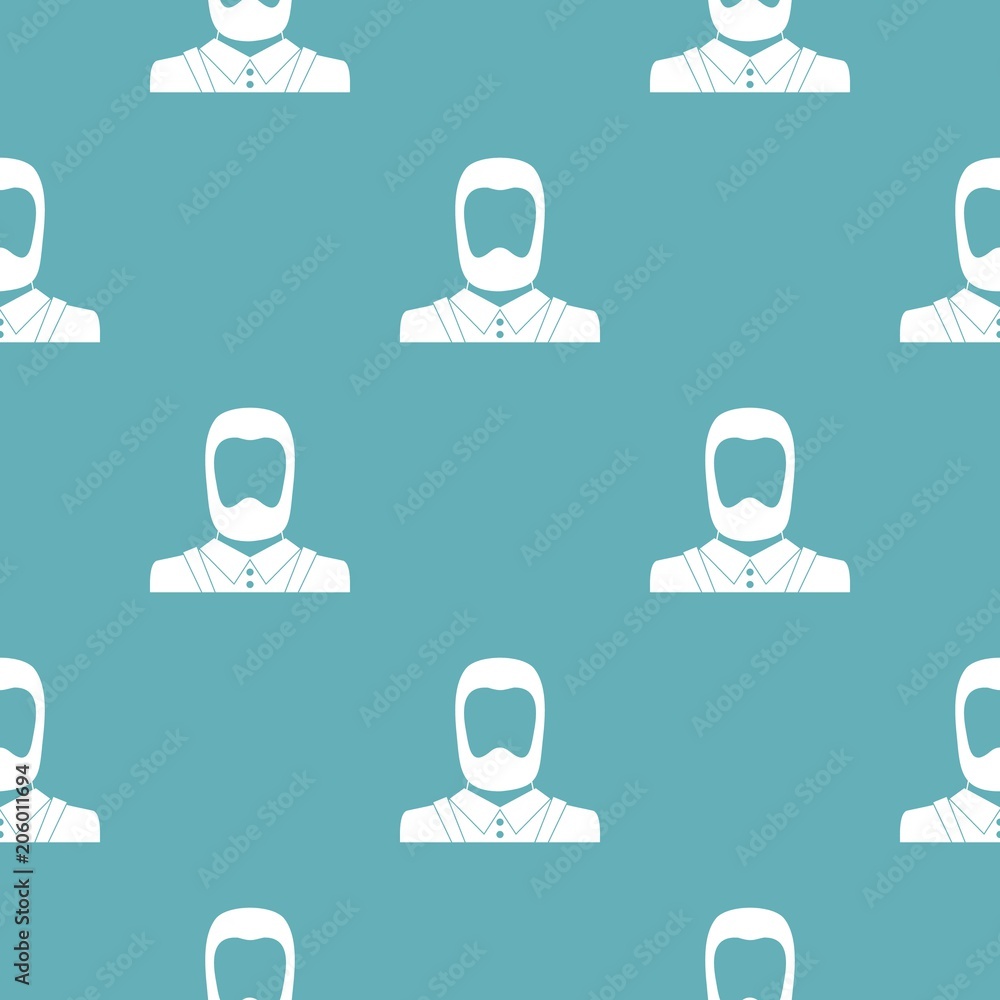 Poster man avatar pattern vector seamless repeating for any web design