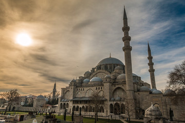 Fototapeta na wymiar Süleymaniye Mosque in Istanbul