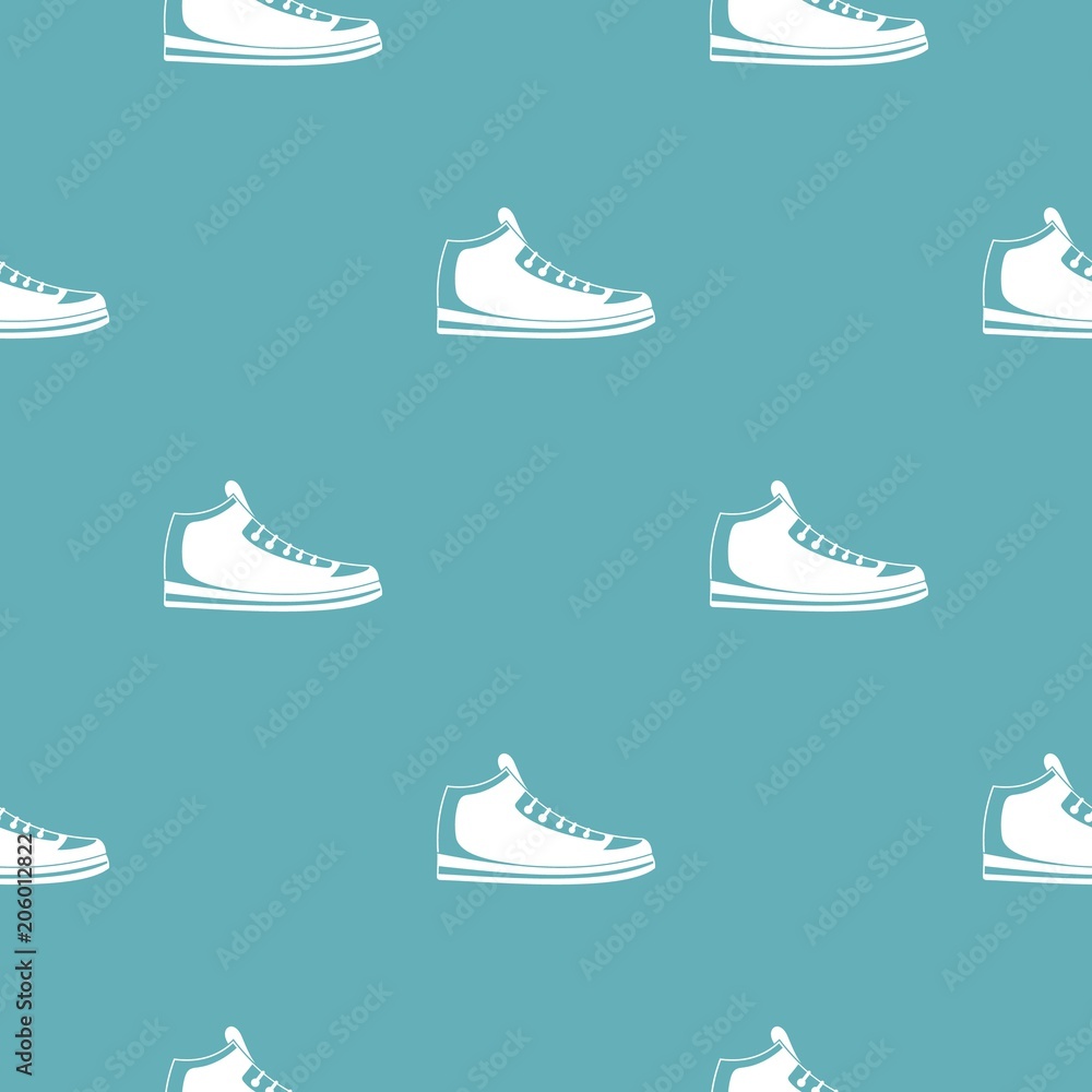 Poster sneakers pattern vector seamless repeating for any web design
