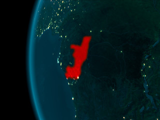 Night view of Congo