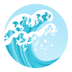 Big wave clip art
