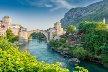 Mostar bridge in Bosnia