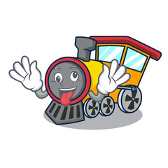 Crazy train mascot cartoon style © kongvector